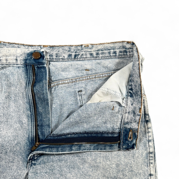 Vintage Rustler Jeans Mens 32x33 Blue Acid Wash Stonewash Cowboy USA Made 80s - Picture 4 of 10